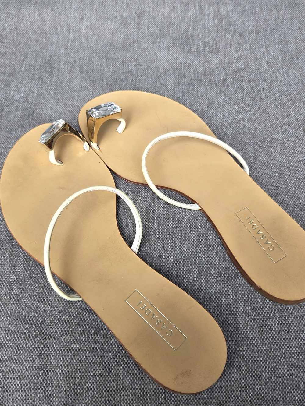 Casadei Soraya Toe Jewel Flat Sandal